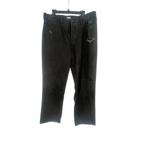 Old Navy Women's Distressed Denim Jeans Black Size 8 High Rise Ripped Festival